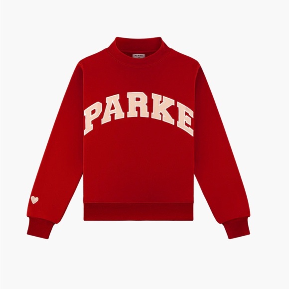 Parke Tops - PARKE Valentine's Varsity Mockneck